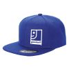 Unisex - Flat Bill Solid Back Hat - Blue