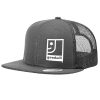 Unisex - Drivers - Flat Bill Trucker Hat - Dark Gray